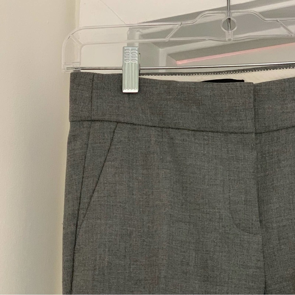 J Crew Gray Trousers Career Pants 00 - Picture 6 of 12